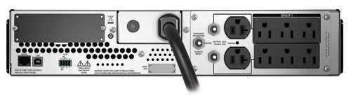 APC Smart-UPS 2200VA RM 2U LCD 120V back view