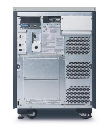 APC Symmetra LX 8kVA Scalable to 8kVA N+1 Tower, 208/240V Input, 208/240V and 120V Output - Back View